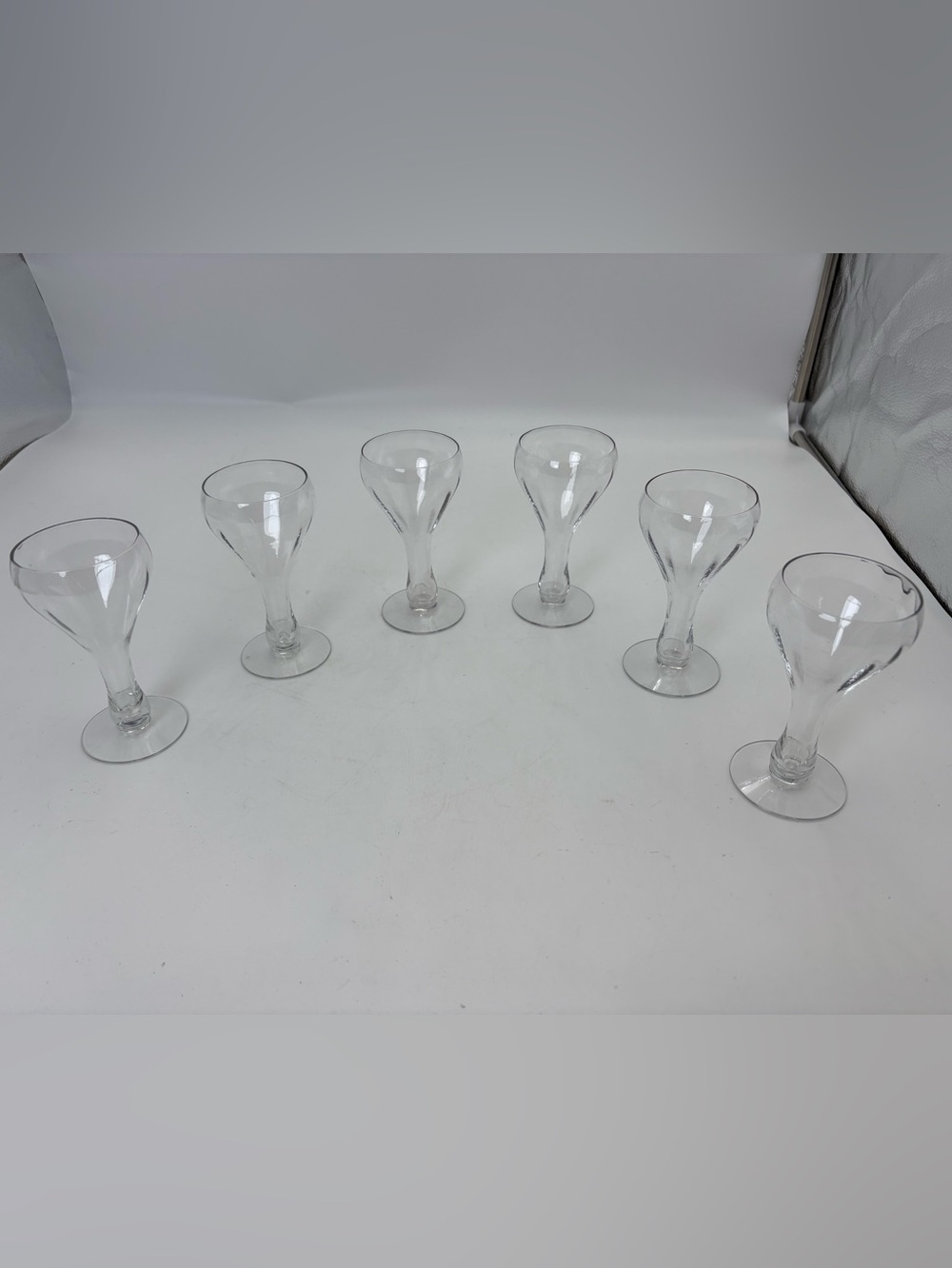 Vintage French Crystal, Hollow Stem Champagne Coupes
- Set of 6